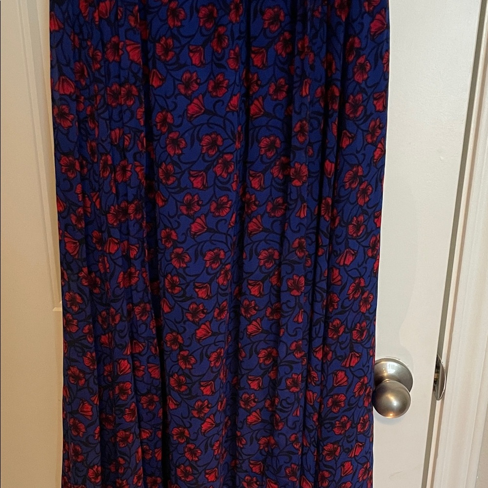 Disney Blue Maxi Dress with Red Floral Print - Picture 13 of 14